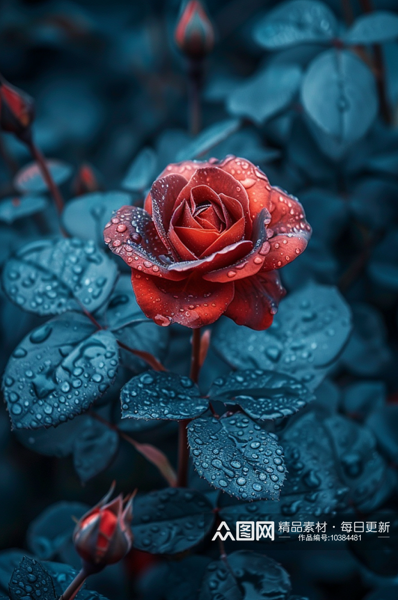 AI数字艺术浪漫美丽玫瑰图片素材