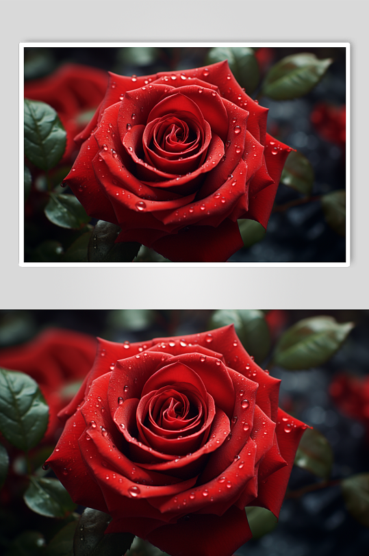 AI数字艺术玫瑰花卉摄影图片