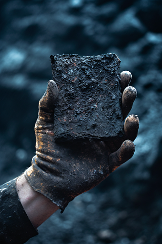 AI数字艺术清晰工业煤矿煤炭摄影图片