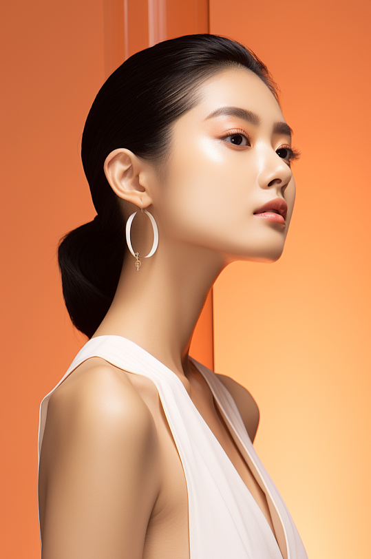 AI数字艺术美容医美女性肖像人物摄影图-众图网