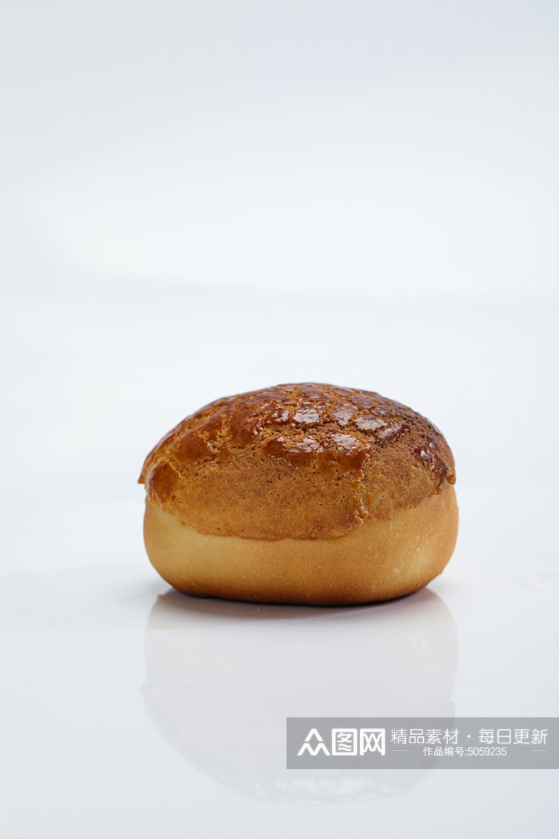 叉烧菠萝包面包美食摄影图片素材