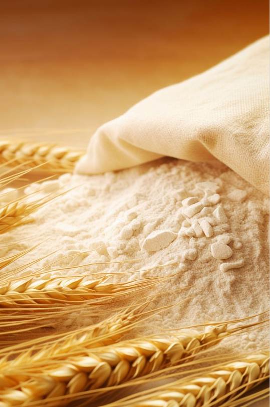 AI数字艺术高清面粉小麦粉烘焙摄影图片-众图网