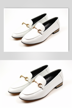AI数字艺术高清简洁米色单鞋摄影图片