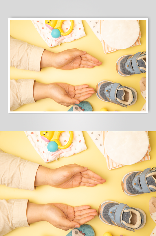 黄色儿童用品母婴用品摄影图片