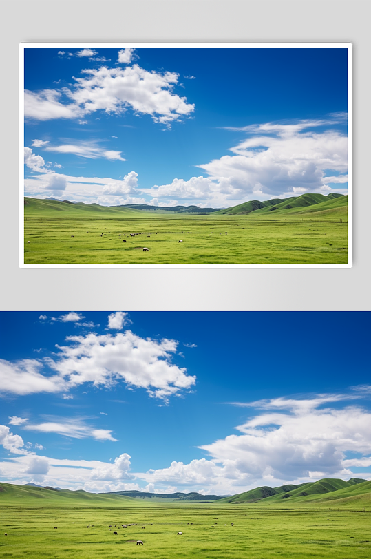AI数字艺术呼伦贝尔草原内蒙古旅游摄影图