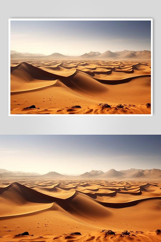 AI数字艺术库布齐沙漠内蒙古旅游摄影图片