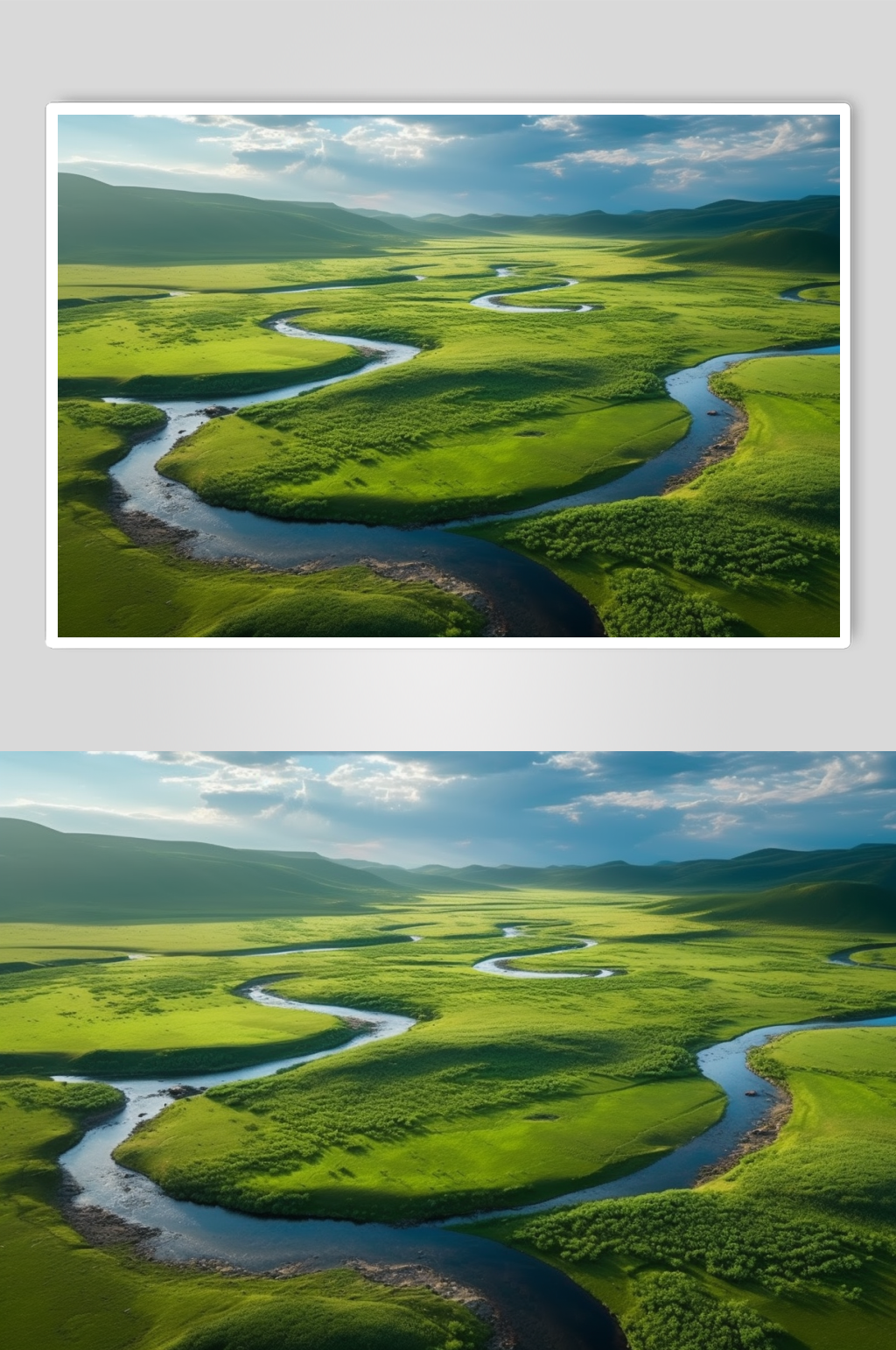 AI數(shù)字藝術(shù)草爾格勒河內(nèi)蒙古旅游攝影圖片素材