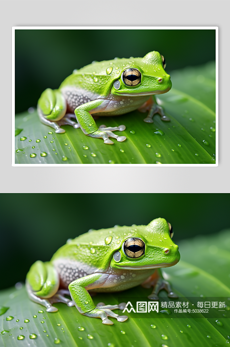 AI数字艺术牛蛙青蛙动物摄影图素材