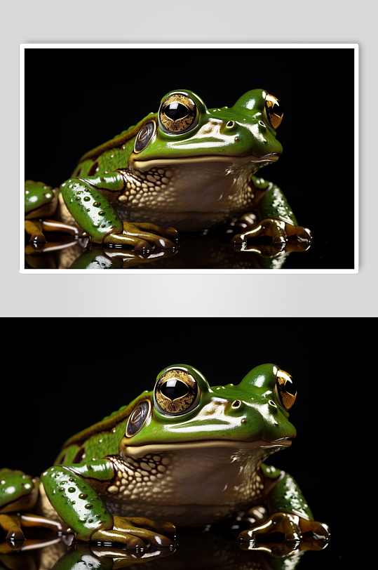 AI数字艺术牛蛙青蛙动物摄影图