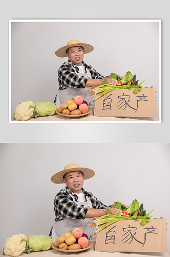 售卖农产品农民人物摄影图片