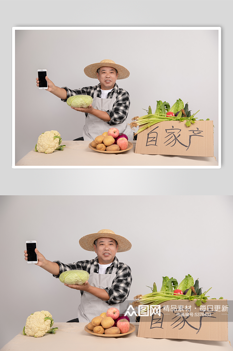 售卖农产品农民人物摄影图片素材