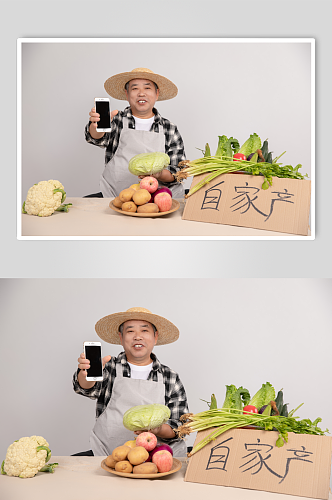 售卖农产品农民人物摄影图片