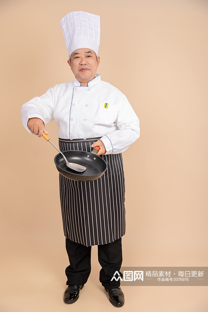餐饮职场厨师服厨师人物摄影图片素材