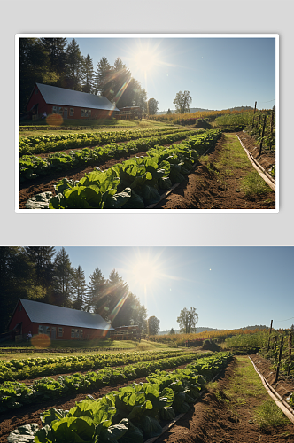 AI数字艺术高清蔬菜农庄农场摄影图片