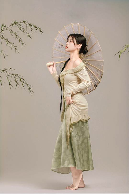 新中式国风时尚女生人物摄影图片-众图网