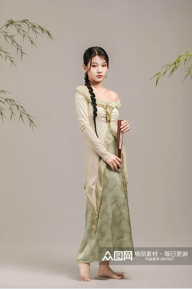新中式国风时尚女生人物摄影图片素材