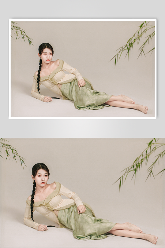 新中式国风时尚女生人物摄影图片-众图网