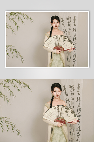 新中式国风时尚女生人物摄影图片