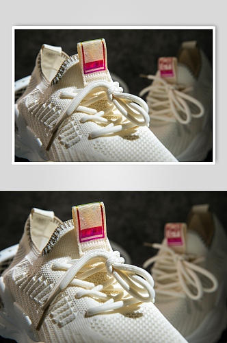 白色运动鞋女鞋摄影图片