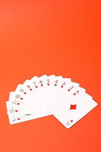 花色扑克牌牌类摄影图