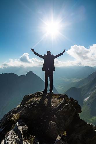 AI数字艺术登山攀岩企业文化人物摄影图片