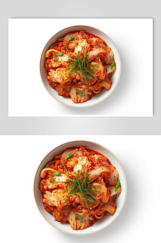 AI数字艺术泡菜辣白菜美食摄影图