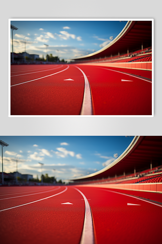 AI数字艺术体育跑道图片