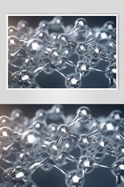 AI数字艺术高清医美液体泡泡分子3d模型