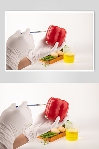 红色甜椒食品安全农业科技食品培育摄影图片