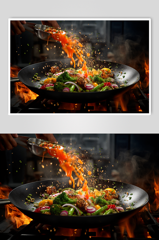 AI数字艺术烹饪摄影图片-众图网