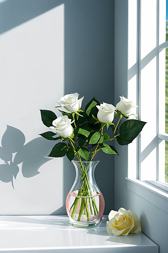 AI数字艺术室内盆栽绿植摄影图-众图网