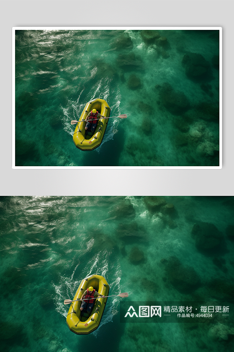AI数字艺术夏季漂流水上活动旅游摄影图片素材