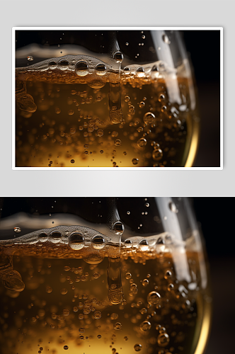 AI数字艺术夏日创意啤酒特写摄影图片