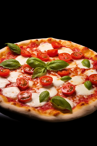 AI数字艺术创意披萨食物意大利美食摄影图