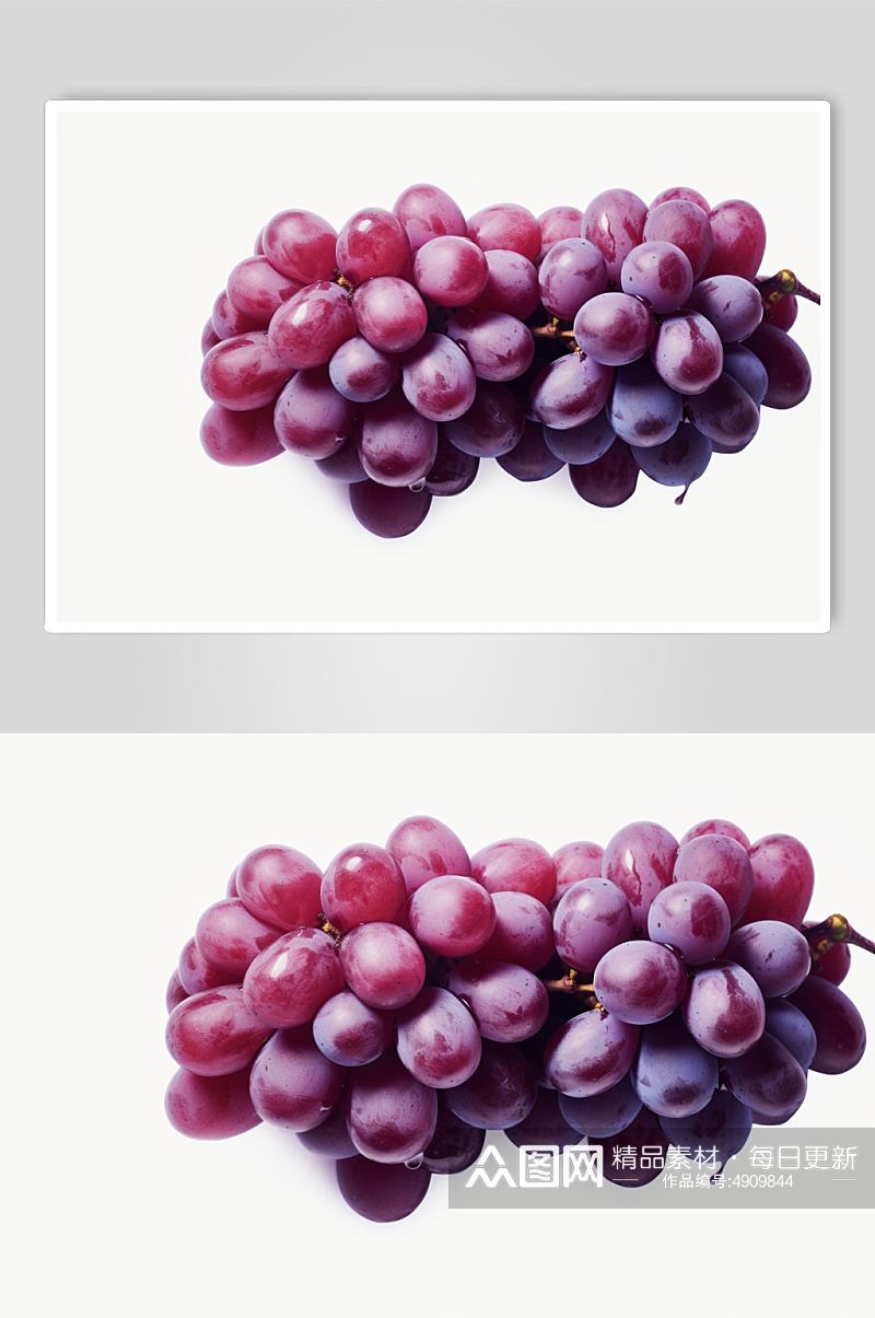 AI数字艺术创意葡萄水果果汁图片素材