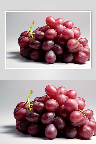 AI数字艺术原创葡萄水果果汁图片
