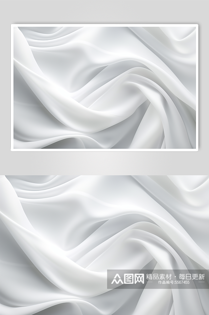 AI数字艺术浅色变幻线丝绸质感纹理背景素材