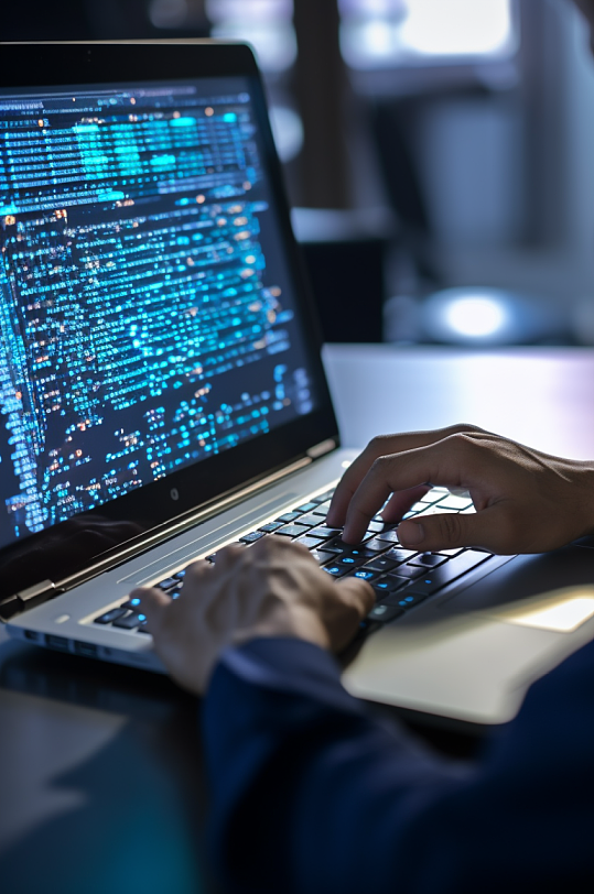 AI数字艺术企业精神敲击键盘操控摄影图片-众图网