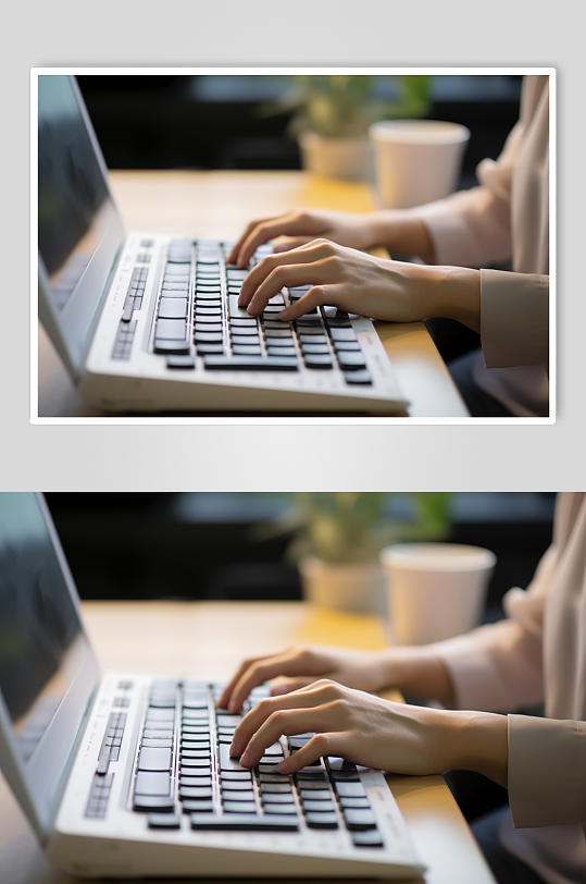 AI数字艺术企业精神敲击键盘操控摄影图片-众图网