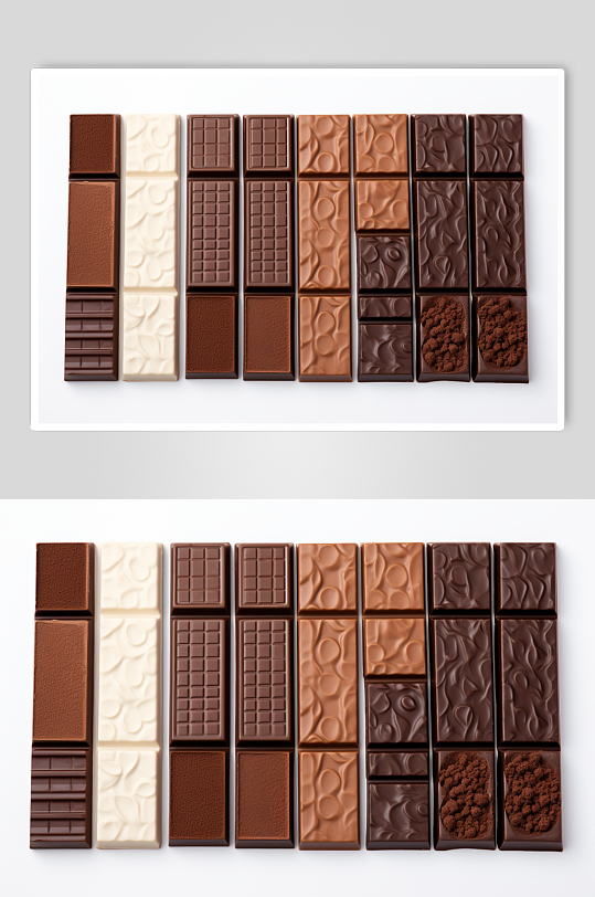 AI数字艺术巧克力美食甜品插画元素