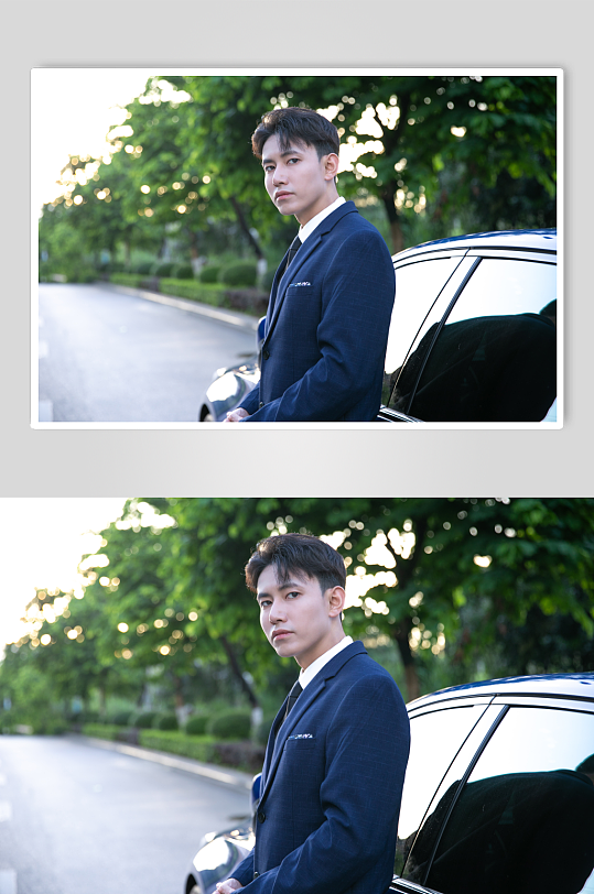 帅气西装司机人物摄影图片-众图网