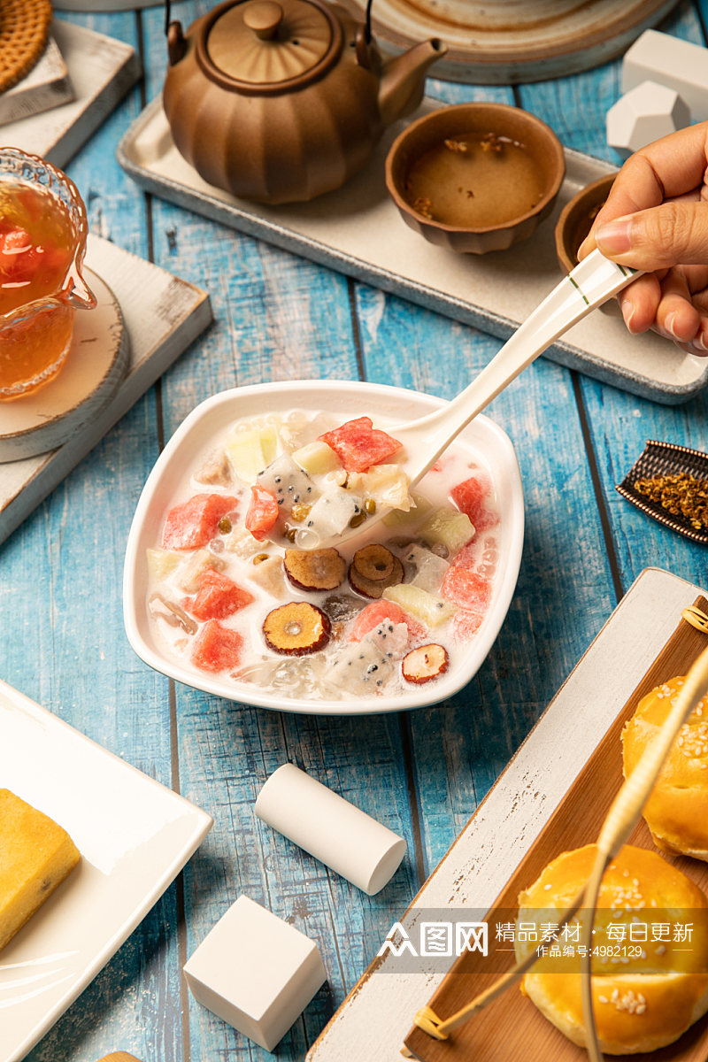 美味海南清补凉夏季糖水摄影图片素材