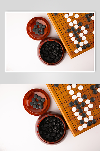 围棋五子棋棋牌物品摄影图片