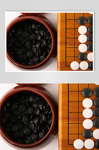 围棋五子棋棋牌物品摄影图片