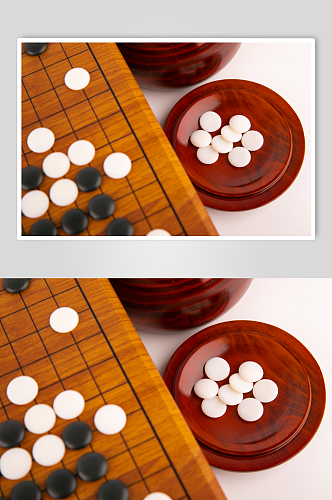 围棋五子棋棋牌物品摄影图片