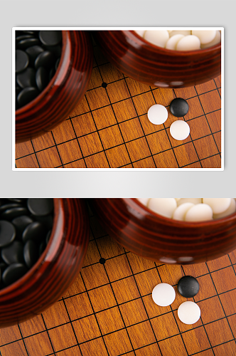 围棋五子棋棋牌物品摄影图片