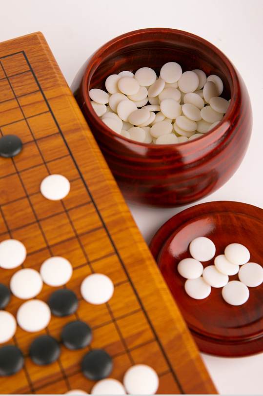 围棋五子棋棋牌物品摄影图片