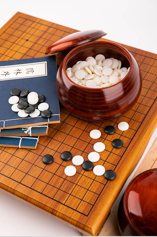 围棋五子棋棋牌物品摄影图片