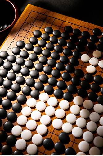 围棋五子棋棋牌物品摄影图片