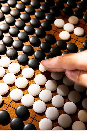 围棋五子棋棋牌物品摄影图片